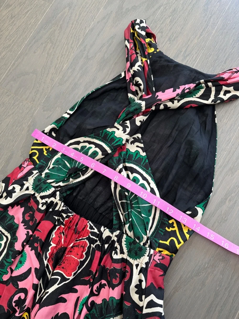 Alice + Olivia Loyce Mixed Print High Low Tiered Floral Maxi Dress - Size 2 - Picture 7 of 9